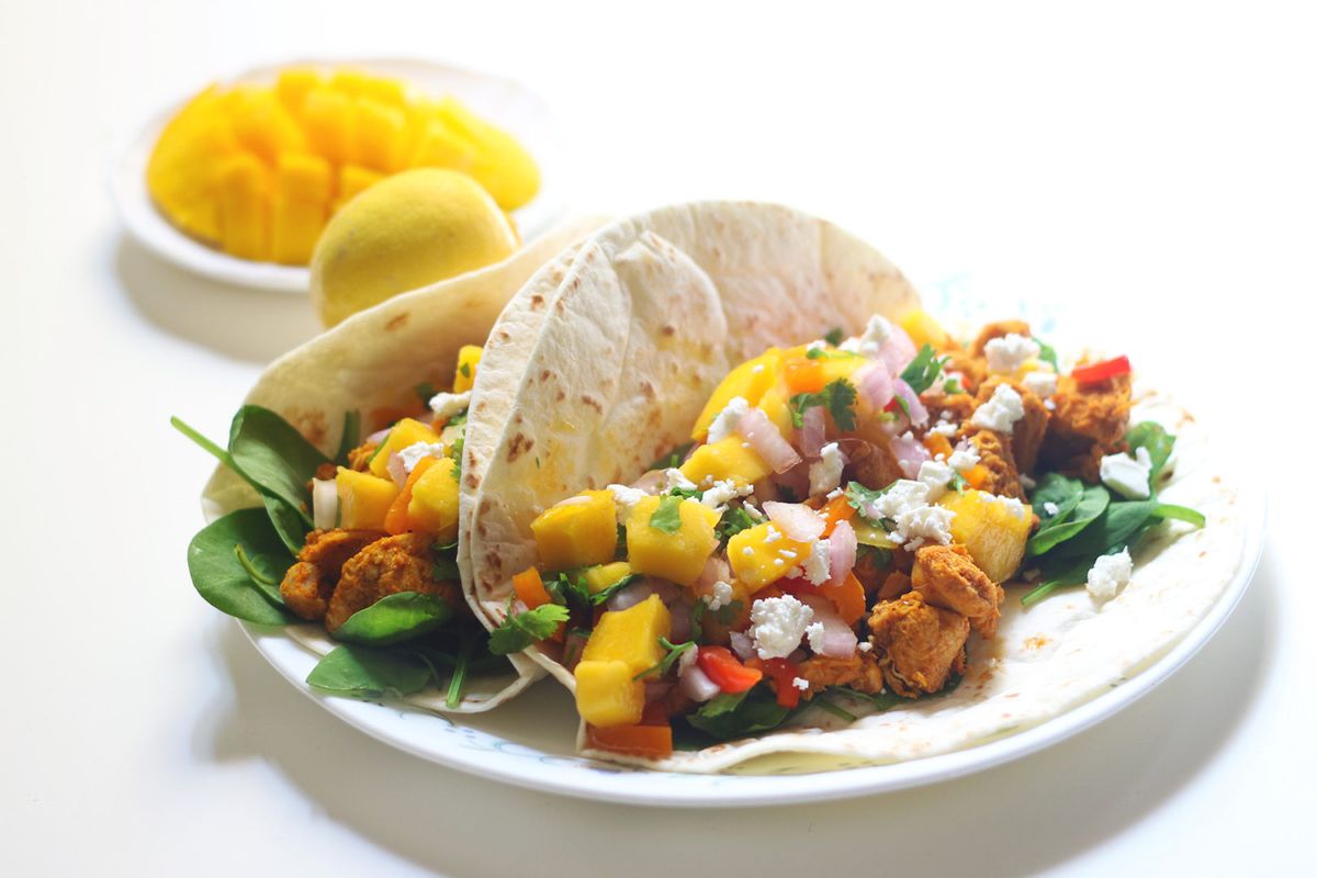 Tacos with Mango Salsa