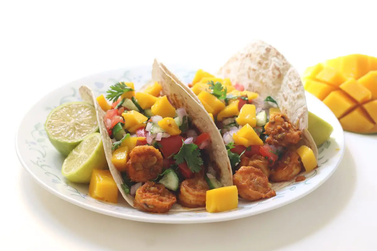 Shrimp Tacos with Mango Salsa