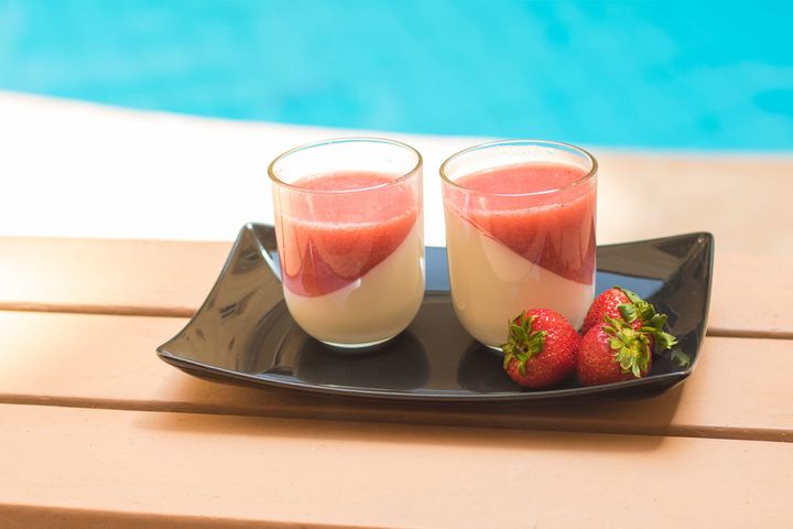 Strawberry Panna Cotta